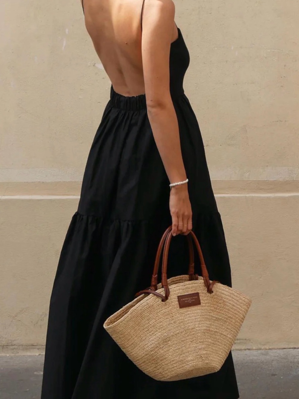 COMMENSE!! Solid Backless Long Dress - Picture 3 of 7
